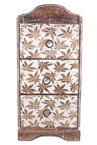 Шкатулка - комод на 3 ящика  (дерево) №13