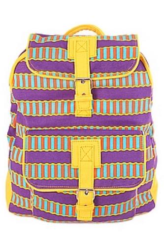 Рюкзак хлопок "1 карман"с декор.отделкой АВ8347/61