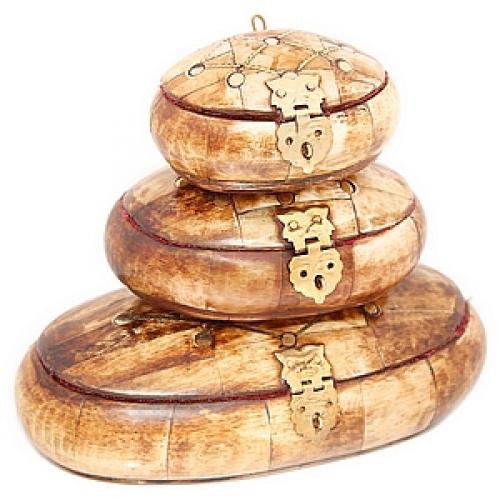 Шкатулка с инкрустацией (кость) №175