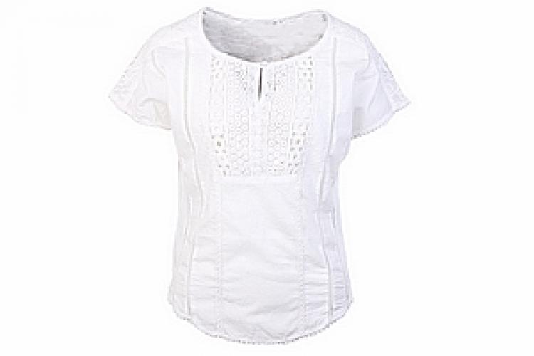 Блузка (хлопок) с кружевом №169