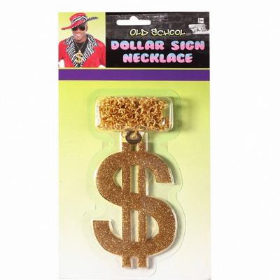  Кулон  знак доллара - золотой 