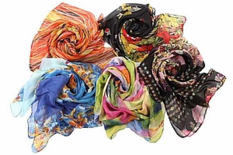 Платки шифон (набор из 5) №190