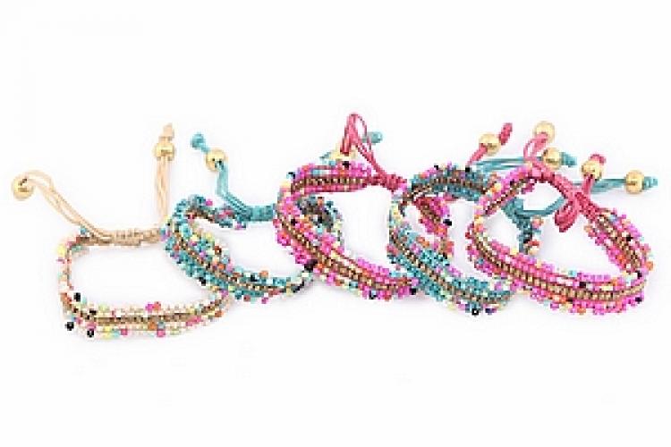 Украшение  Браслет-фенечка (набор из 5)  №22