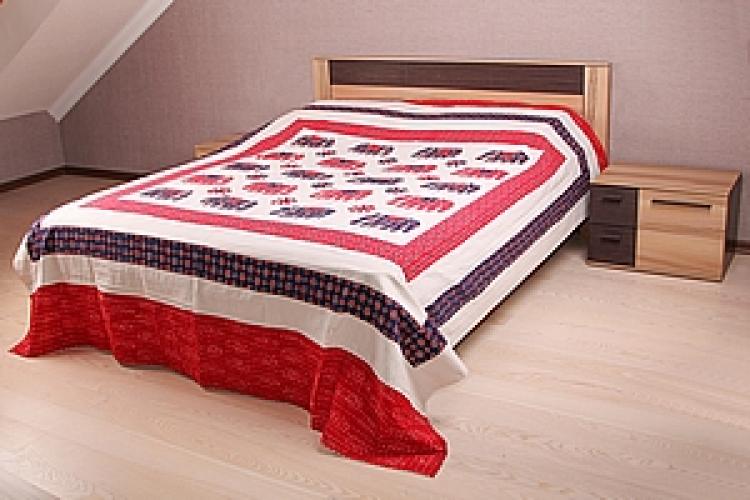 Покрывало с ручной аппликацией "Слоны" №170