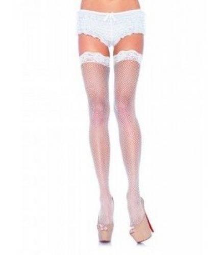 Белые чулки с розовым бантом - купить 