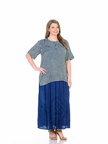 Блузка (вискоза) с вышивкой №196