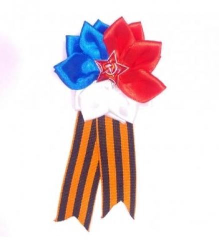 Брошь День победы с цветком - купить 