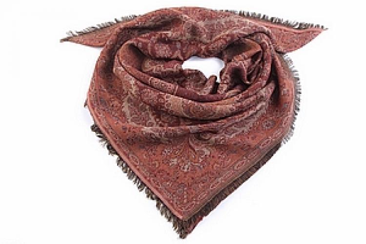 Платок двухсторонний (шерсть 100%) №121