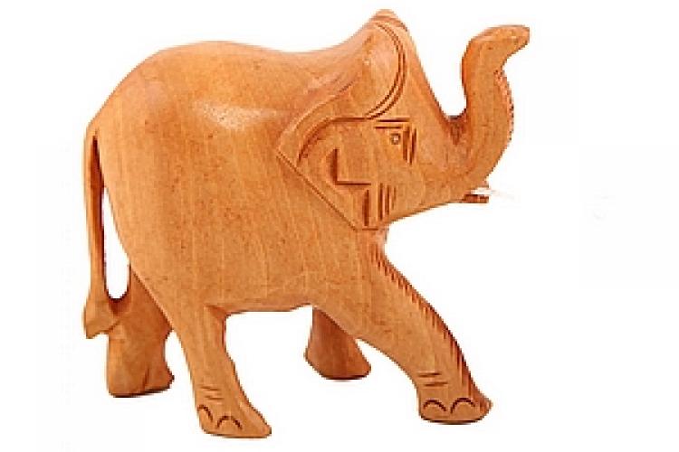 Статуэтка "Слон резной хобот вверх"№58