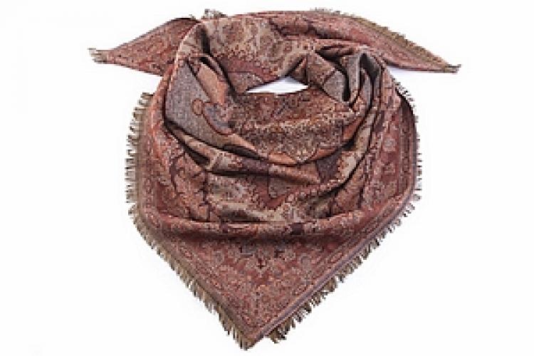Платок двухсторонний (шерсть 100%) №142