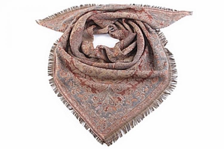 Платок двухсторонний (шерсть 100%) №48