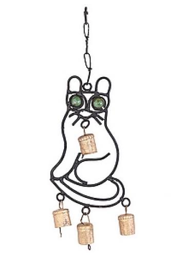 Колокольчик подвесной "Кот" №101