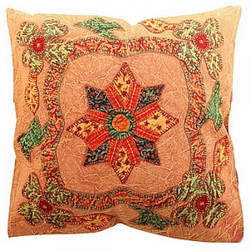 Наволочка с апликацией  "Цветы" №21