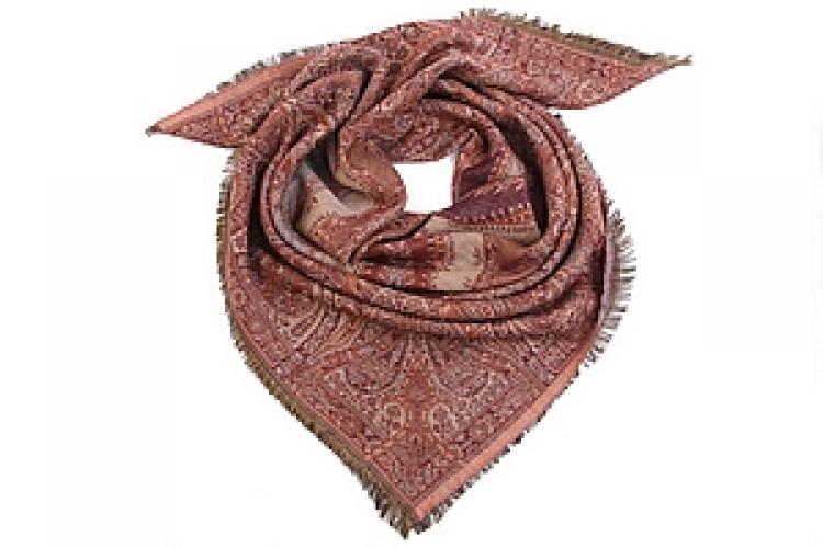 Платок двухсторонний (шерсть 100%) №158