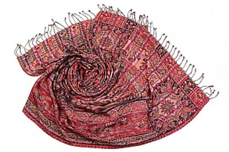 Палантин  двухсторонний вискоза №122