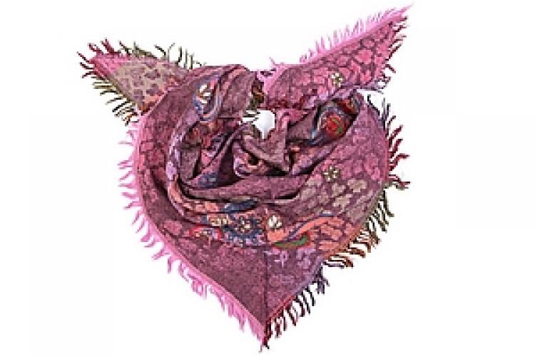 Палантин  шерсть "косынка" №175