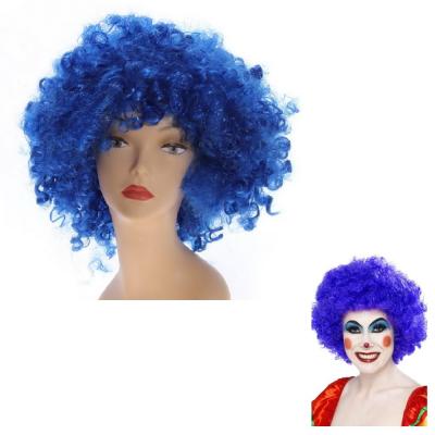  Парик Клоуна (объемные крудряшки 200 грамм) синий 