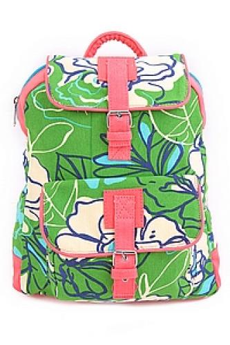 Рюкзак хлопок "1 карман"с декор.отделкой АВ8347/53