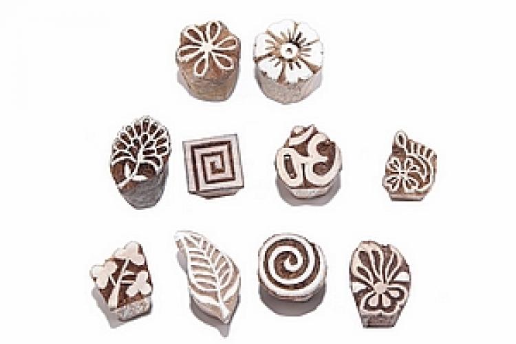 Штамп-печать набор из 10 шт. Пш17/1/3