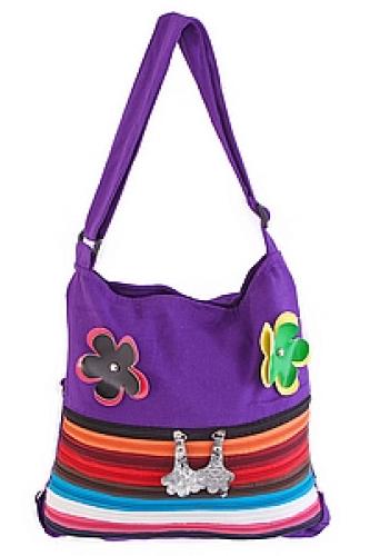 Сумка хлопок на лямке " молнии"  №97