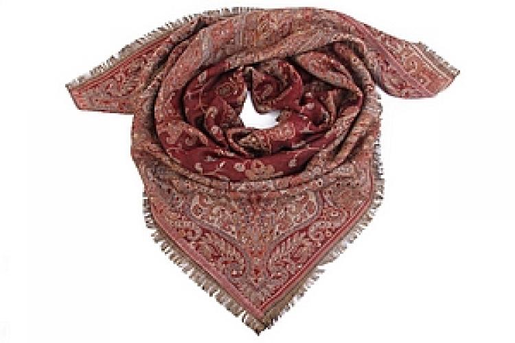 Платок двухсторонний (шерсть 100%) №90