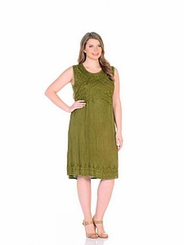 Платье (вискоза) с вышивкой №89