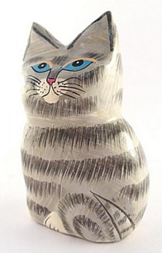 Статуэтка "Кот" папье-маше №183