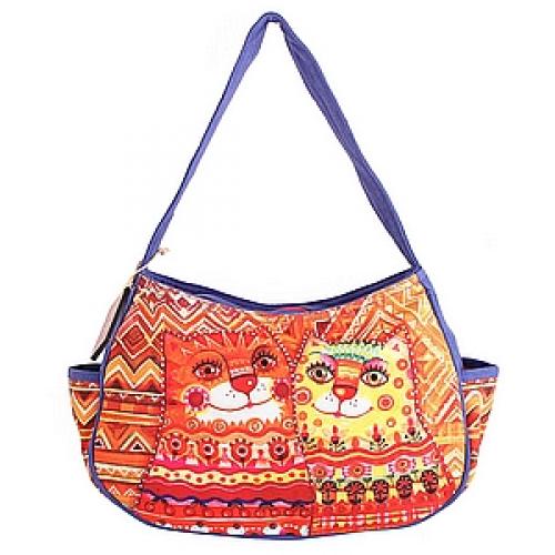 Сумка хлопок с декор. отделкой №83