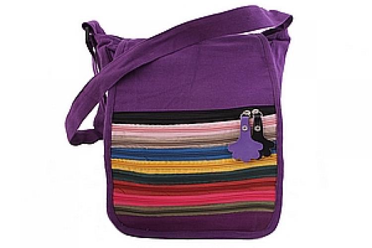 Сумка хлопок на лямке " молнии"  №120