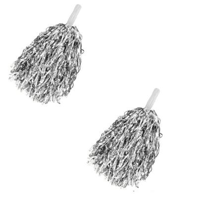  Пом пом (2 штуки) серебро с ручками 