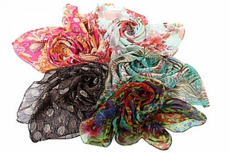 Платки шифон (набор из 5) №15