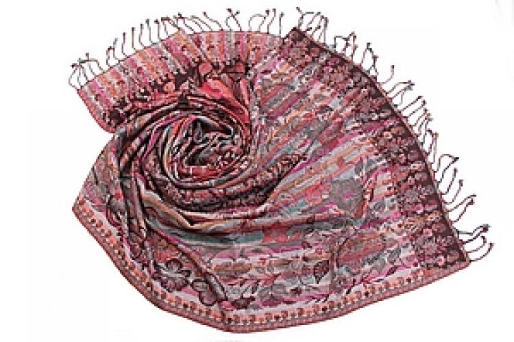 Палантин  двухсторонний вискоза №184