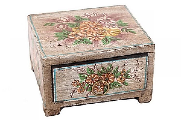 Шкатулка (дерево, распись) №51