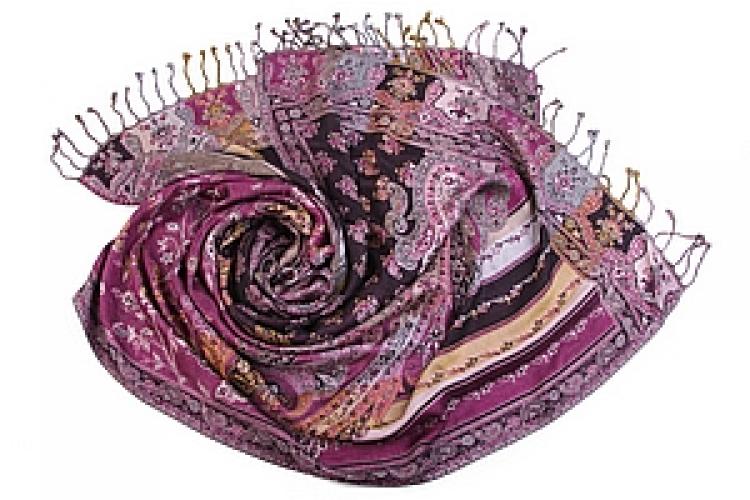 Палантин  двухсторонний вискоза №130