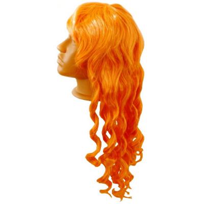  Парик кудряшки цветные-оранжевый 