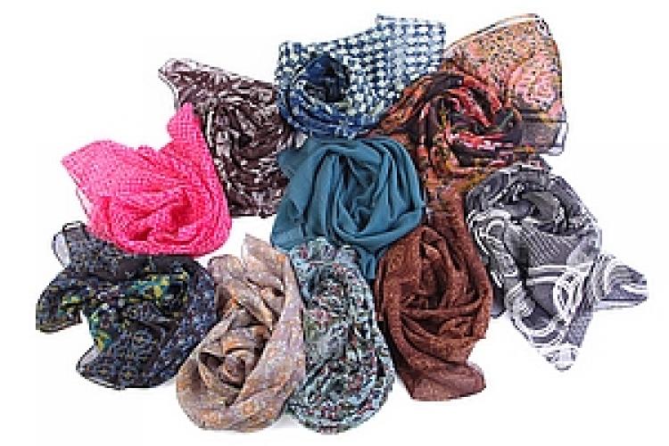 Платок шифон  в (ассортименте) Тк606/6ш