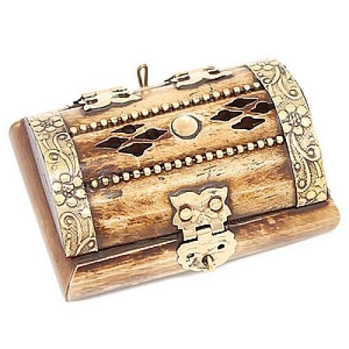 Шкатулка с инкрустацией (кость)  №116