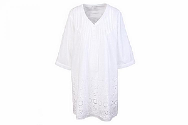 Блузка-туника (хлопок) с кружевом №29
