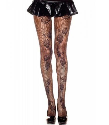 Колготки с цветочным кружевом - купить 