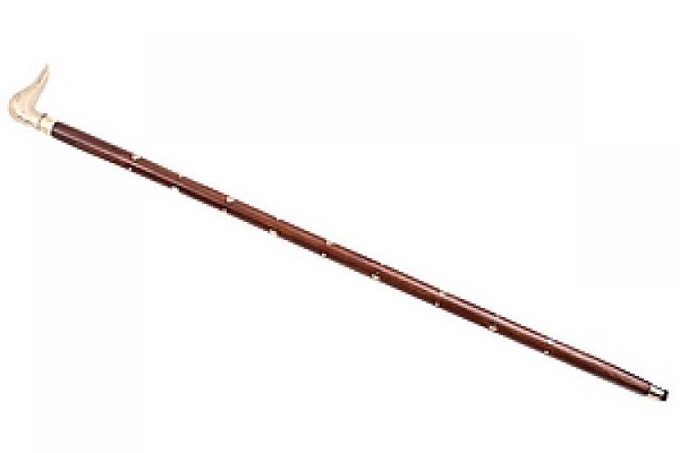 Трость дерево с инкрустацией "Утка" №20