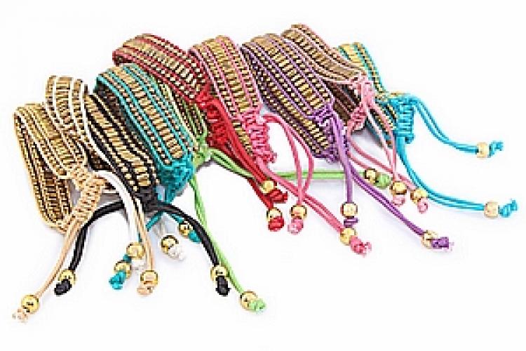 Украшение  Браслет-фенечка (набор из 10)  №198