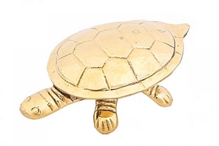 Пепельница-шкатулка "Черепаха" (желтая) №126