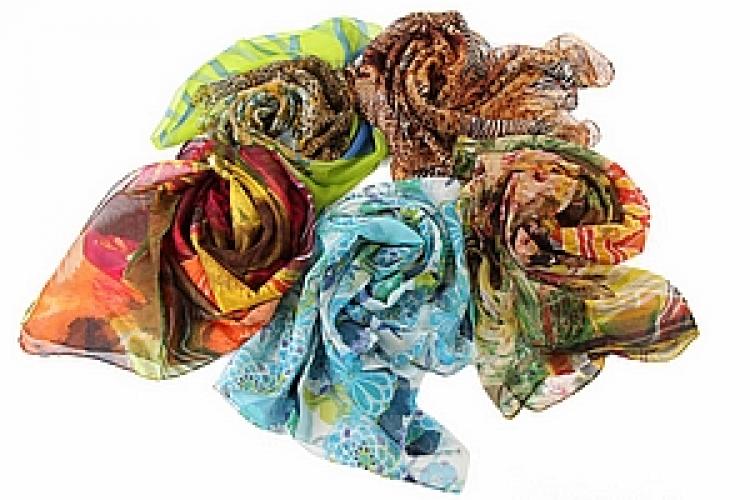 Платки шифон (набор из 5) №129