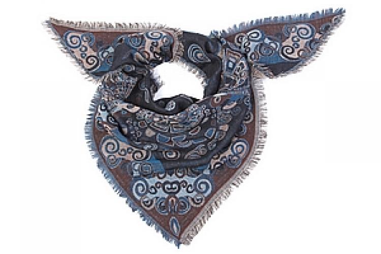 Палантин  шерсть "косынка" №112