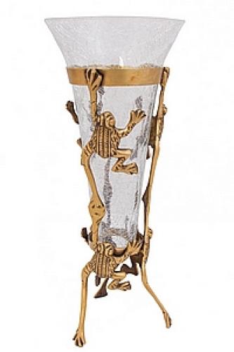 Ваза "Лягушки" со стеклом №105