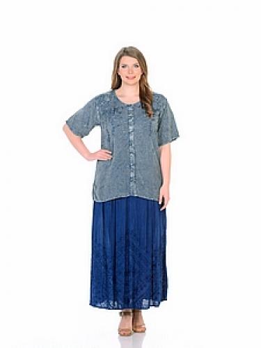 Блузка (вискоза) с вышивкой №15