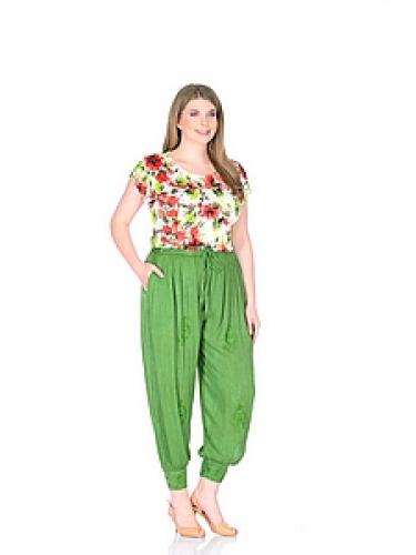 Брюки  (вискоза) с вышивкой №84