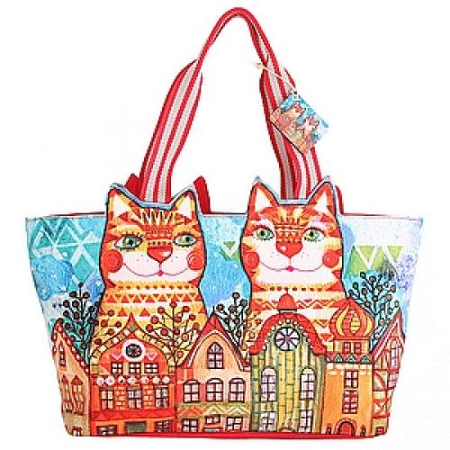 Сумка хлопок с декор. отделкой №43