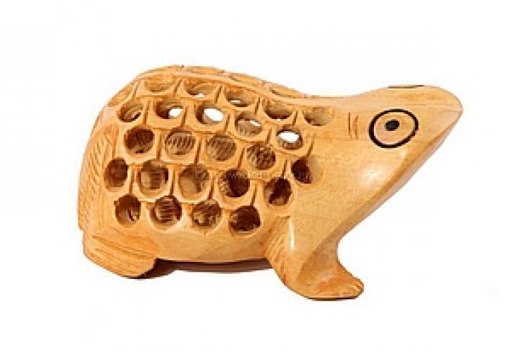 Статуэтка "Лягушка прорезная" 3" (кадем)№99