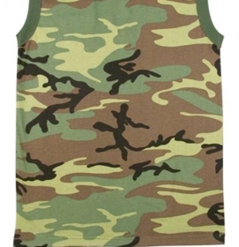 Футболка без рукавов Лесной камуфляж  ― магазин нужных товаров у нас есть все playera.ru Тел 8-495-741-86-12 a7418612@yandex.ru  тнп карнавал праздник отдых спорт дом одежда 
